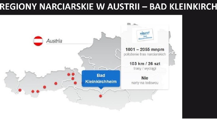 region narciarski Bad Kleinkircheim w Tyrolu