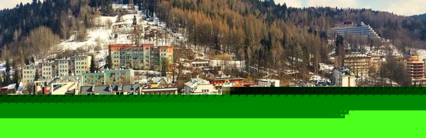 lanndscape of Krynica, a heart of the Polish Beskid Sadecki mountains