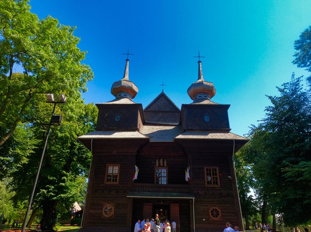 the wooden church of the Annunciation of St. Mary in the Lubelska Upland in eastern Poland