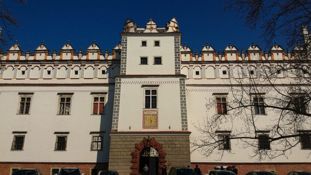 the castle reconreconstructed into the renaissance style by the noble family of the Leszczynscy - the Baranow castle resembles in its architecture the castle of Wawel in Krakow