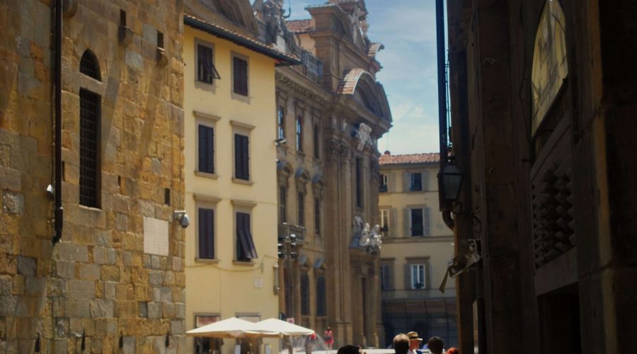 ulica na Starym Mieście we Florencji podczas pobytu we Włoszech