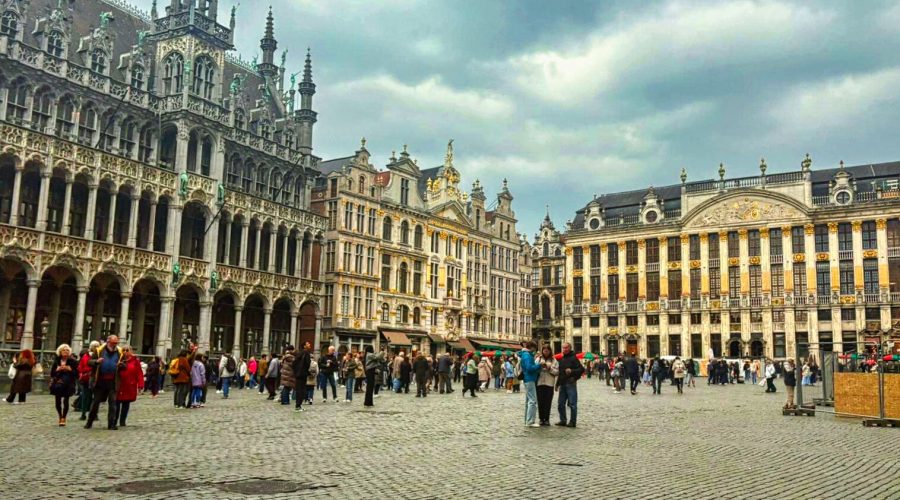 słynny Grote Markt, główny plac w Brukseli