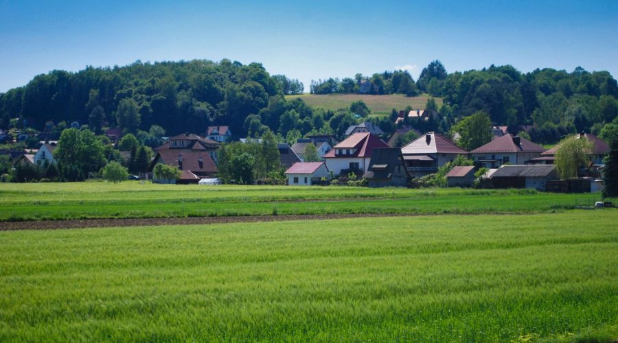 polska wieś w gminie Łapanów