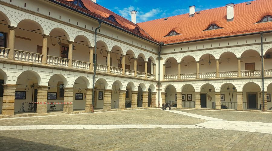 the renaissance royal castle in Niepolomice in south of Poland during the Polish castles tour