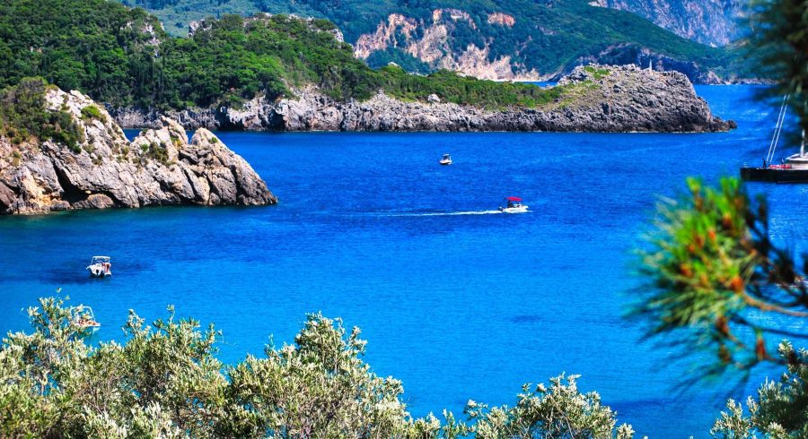 ride through the Corfu picturesque bays at the eastern seaside