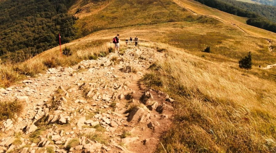 na Połoninie Caryńskiej podczas wycieczki po Bieszczadach