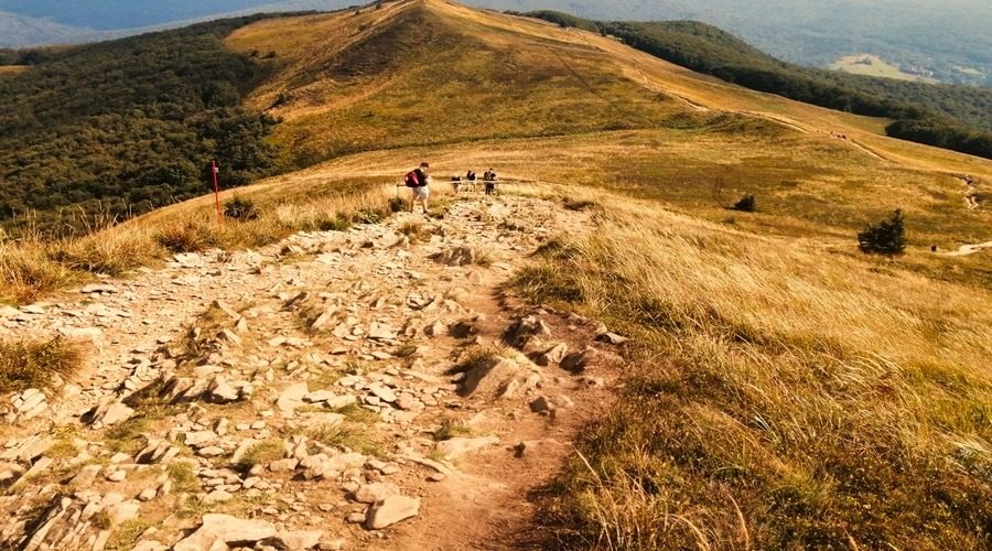 na Połoninie Caryńskiej podczas wycieczki po Bieszczadach