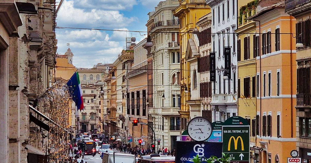 okolice Piazza Bamberini w Rzymie podczas wyjazdu na city-break w Rzymie z Krakowa