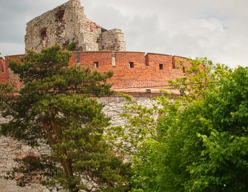ruins of the Tenczyn castle during a weekend tour of the Malopolska region