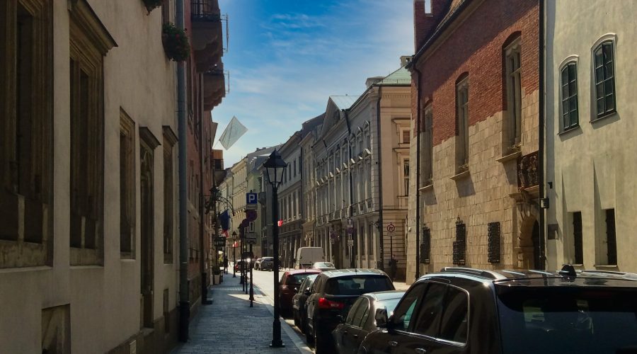 one of the Krakow Old Town street called St. Anna street leading from the baroque St. Anna church to the Main Market Square