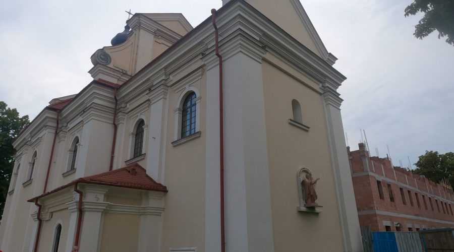 one of the baroque churches in the city of Zamosc the city that was developed by the Polish notable Jan Zamoyski
