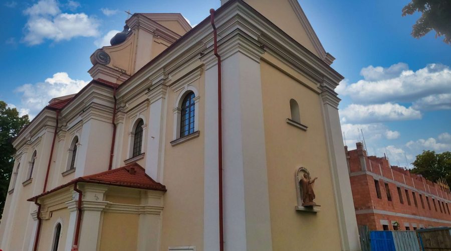 one of the baroque churches in the city of Zamosc the city that was developed by the Polish notable Jan Zamoyski